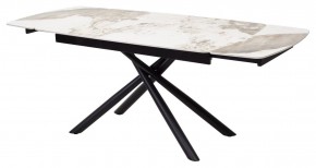 Стол RIVOLI 140 GLOSS LUXURY PANDORA SOLID CERAMIC / BLACK, ®DISAUR в Шадринске - shadrinsk.mebel24.online | фото 7