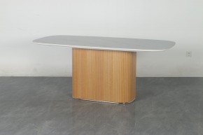 Стол TAMPA 180 цвет БЕЛЫЙ МРАМОР M326, керамика / Каркас OAK, ®DISAUR в Шадринске - shadrinsk.mebel24.online | фото 10