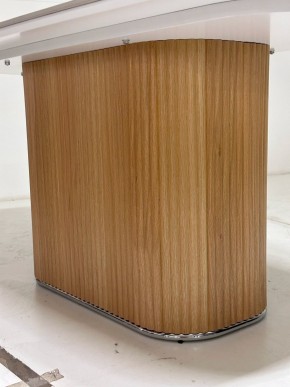 Стол TAMPA 180 цвет БЕЛЫЙ МРАМОР M326, керамика / Каркас OAK, ®DISAUR в Шадринске - shadrinsk.mebel24.online | фото 4
