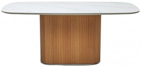 Стол TAMPA 180 цвет БЕЛЫЙ МРАМОР M326, керамика / Каркас OAK, ®DISAUR в Шадринске - shadrinsk.mebel24.online | фото 9