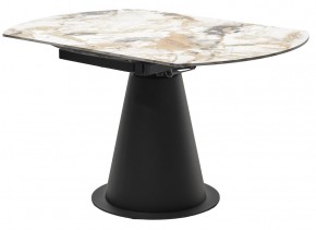 Стол TERAMO 135 GLOSS GRAND JADE SOLID CERAMIC, керамика, поворотн.механизм / Черный каркас, ®DISAUR в Шадринске - shadrinsk.mebel24.online | фото 10