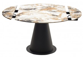 Стол TERAMO 135 GLOSS GRAND JADE SOLID CERAMIC, керамика, поворотн.механизм / Черный каркас, ®DISAUR в Шадринске - shadrinsk.mebel24.online | фото 14