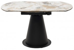 Стол TERAMO 135 GLOSS GRAND JADE SOLID CERAMIC, керамика, поворотн.механизм / Черный каркас, ®DISAUR в Шадринске - shadrinsk.mebel24.online | фото 16