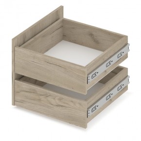 СТОУН С31 Шкаф 3-х створчатый с ящиками (серый дуб/белый) в Шадринске - shadrinsk.mebel24.online | фото 5