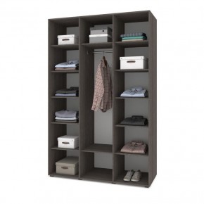 СТОУН С32 Шкаф 3-х створчатый (камень темный/ирландский дуб) в Шадринске - shadrinsk.mebel24.online | фото 3