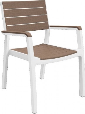 Стул c подлокотниками Гармония (Harmony armchair) белый-капучино в Шадринске - shadrinsk.mebel24.online | фото 2