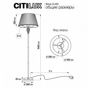 Торшер Citilux Вена CL402923 в Шадринске - shadrinsk.mebel24.online | фото 6