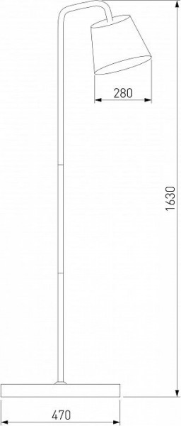 Торшер Eurosvet Montero 01135/1 черный в Шадринске - shadrinsk.mebel24.online | фото 2