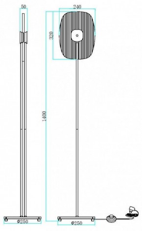 Торшер Maytoni Eclipse MOD152FL-L1BK в Шадринске - shadrinsk.mebel24.online | фото 2