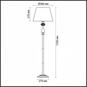 Торшер Odeon Light Gaellori 3393/1F в Шадринске - shadrinsk.mebel24.online | фото 3