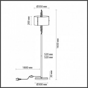 Торшер Odeon Light Margaret 4895/3F в Шадринске - shadrinsk.mebel24.online | фото 5