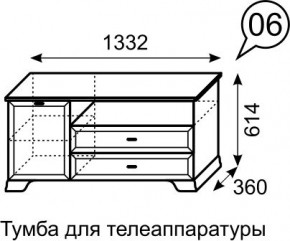 Тумба для телеаппаратуры Венеция 6 бодега в Шадринске - shadrinsk.mebel24.online | фото 3