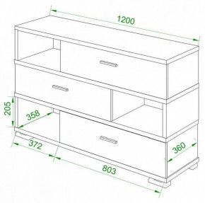 Тумба комбинированная Домино СБ-40/3-ПВК в Шадринске - shadrinsk.mebel24.online | фото 2