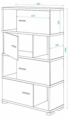 Тумба комбинированная СБ-30/4 в Шадринске - shadrinsk.mebel24.online | фото 2
