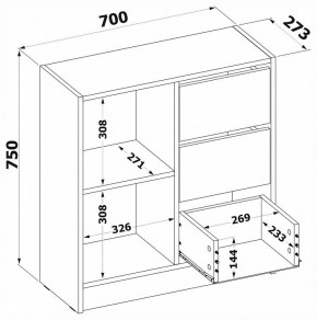 Тумба комбинированная Т-1 в Шадринске - shadrinsk.mebel24.online | фото 4