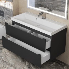 Тумба под раковину Uperwood Tanos 100 см, подвесная, черная матовая в Шадринске - shadrinsk.mebel24.online | фото 10