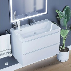 Тумба под раковину Uperwood Tanos 80 см, подвесная, белая матовая в Шадринске - shadrinsk.mebel24.online | фото 10