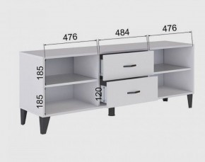 Тумба под ТВ ТВМ-6 (белый) в Шадринске - shadrinsk.mebel24.online | фото 2