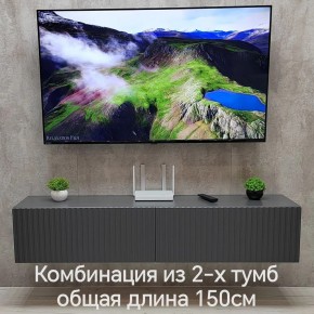 Тумба подвесная под ТВ LINES MTV1-MA 750 Темно-серый (Графит-M 10.1.25) в Шадринске - shadrinsk.mebel24.online | фото 10