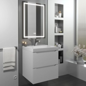 Тумба с раковиной Uperwood Tanos 50 см, подвесная, белая матовая в Шадринске - shadrinsk.mebel24.online | фото
