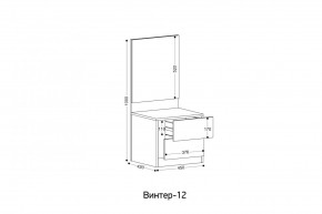 ВИНТЕР - 12 Тумба прикроватная с м/э в Шадринске - shadrinsk.mebel24.online | фото 2