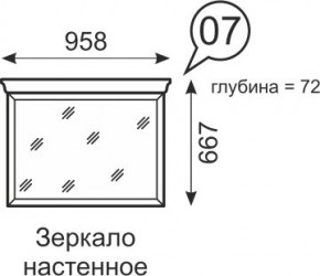 Зеркало настенное Венеция 7 бодега в Шадринске - shadrinsk.mebel24.online | фото 1